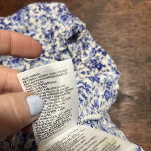 Milkmaid Coquettee Crop Top Medium Smocked Cottage Peasant Puff Sleeve Soft Girl - Picture 10 of 11